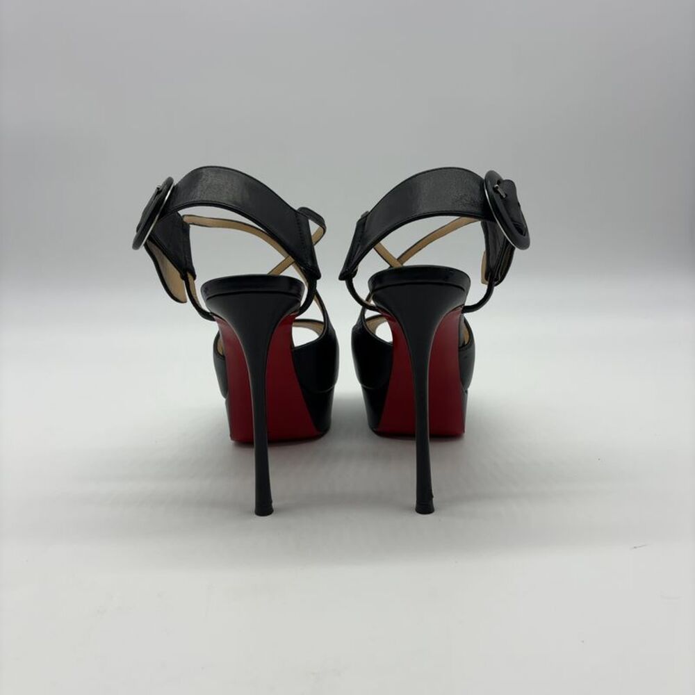 Christian Louboutin Platform Heels with Signature Red Sole - Picture 7 of 9